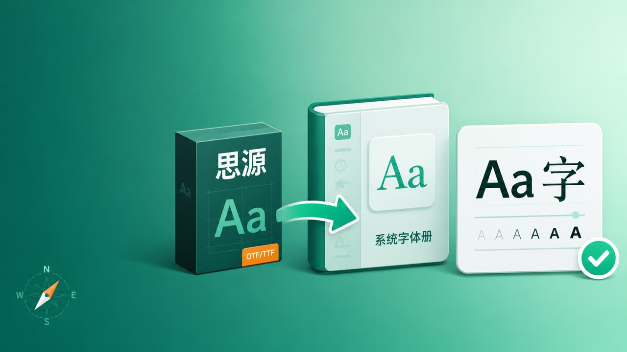 思源字体的正确安装与使用方法