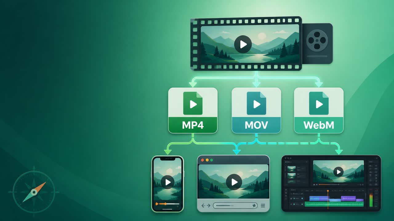 视频格式科普：MP4、MOV、WebM 的区别与选择建议